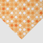 Oranje sterpatroon tissuepapier (Detail)