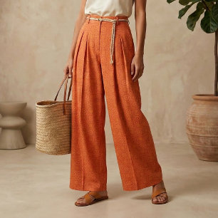 Oranje stijlvol Geometrisch patroon Stof