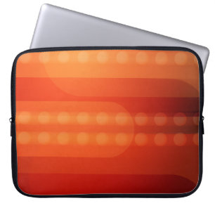 Oranje stippen op een aparte elektronicazak laptop sleeve