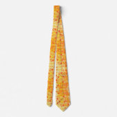 Oranje Stippen op lichte Oranje Stropdassen (Achterkant)