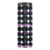 Oranje stippen. thermosbeker (Achterkant)