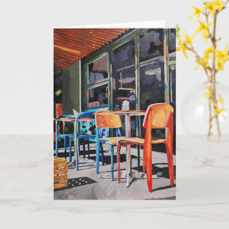 Oranje Stoel Dagelijkse Vouwkaart Kaart