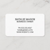 Oranje Stof Textuur | Goud Geborsteld Visitekaartje (Achterkant)