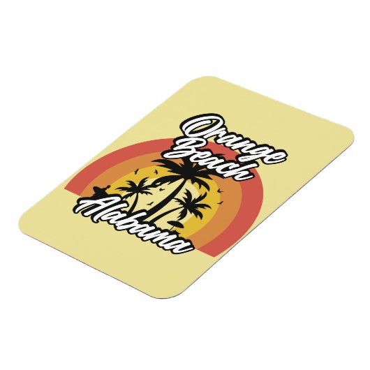 Oranje strand, Alabama Magneet (Linkerzijde)