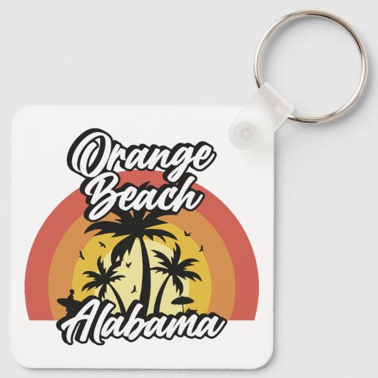 Oranje strand, Alabama Sleutelhanger (Achterkant)