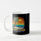 Oranje strand Alabama Vintage noodlijdende souveni Koffiemok (Links)