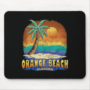 Oranje strand Alabama Vintage noodlijdende souveni Muismat