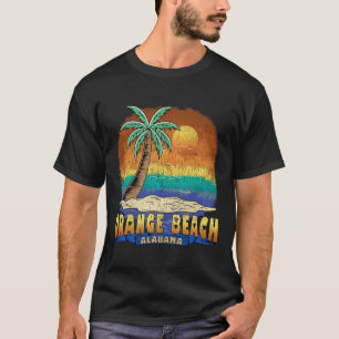 Oranje strand Alabama Vintage noodlijdende souveni T-shirt