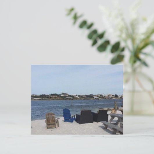 Oranje strand Briefkaart (Staand voorkant)