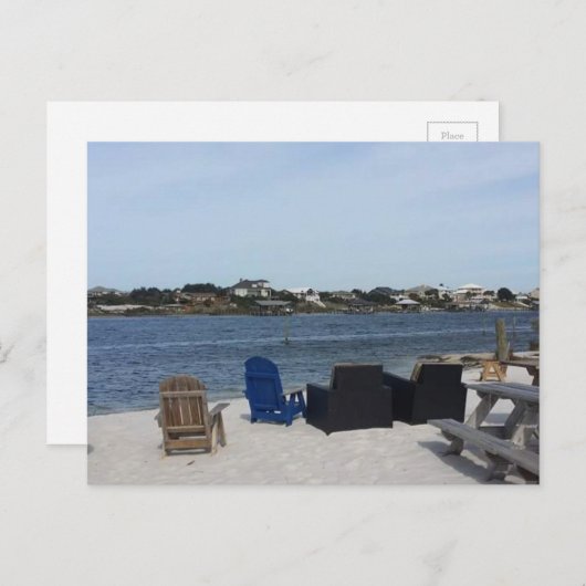 Oranje strand Briefkaart (Voorkant / Achterkant)