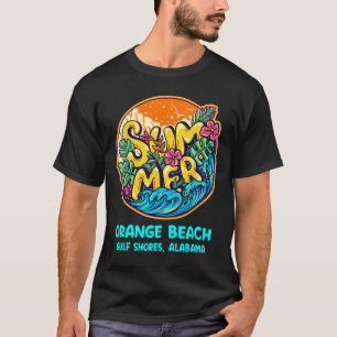 Oranje Strand Golf Shores Alabama Zomervakantie S T-shirt