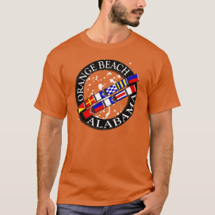 Oranje strand Nautical T-shirt