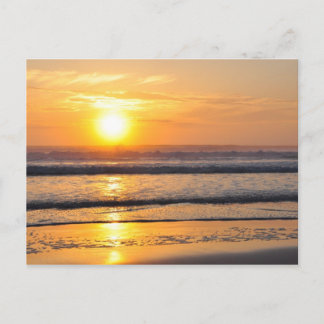 Oranje strand Sunrise Wilbur door het Zee FL-Brief Briefkaart