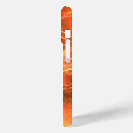 Oranje Streaks Champagne Bubbles Case-Mate iPhone Case (Achterkant / Links)