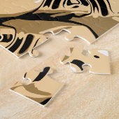 Oranje streaming Abstract Legpuzzel (Zijkant)