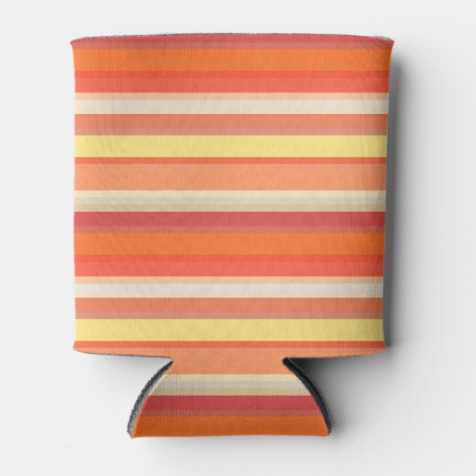 Oranje strepen blikjeskoeler (Voorkant)