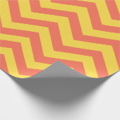 Oranje strepen cadeaupapier (Hoek)