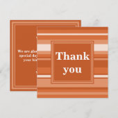 Oranje strepen dank je kaart (Voorkant / Achterkant)