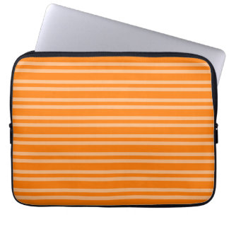 Oranje Strepen Naadloos Patroon Laptop Sleeve