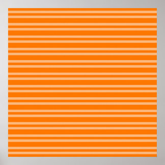 Oranje Strepen Naadloos Patroon Poster