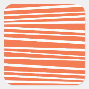 Oranje stripe sticker