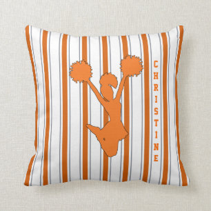 Oranje Striped Cheerleader Pillow Kussen
