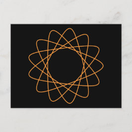 Oranje stroomafnemer briefkaart