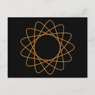 Oranje stroomafnemer briefkaart