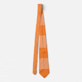 Oranje Stropdas met Abstract kleurenontwerp (Achterkant)