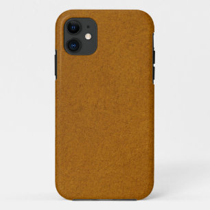 Oranje suede iPhone 11 hoesje