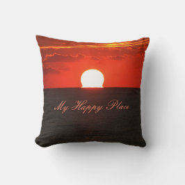 Oranje Sunrise Foto, Sunny Wall Art, Sunrise Kussen