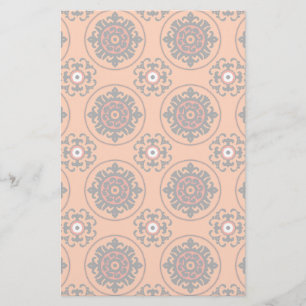 Oranje Suzani-patroon Briefpapier