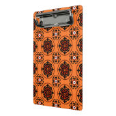 Oranje Suzani-patroon Mini Klembord (Angled2)