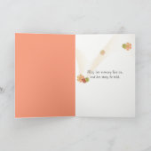 Oranje sympathie voor Hibiscus Kaart (Binnen)