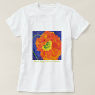 Oranje T-shirt met mazen