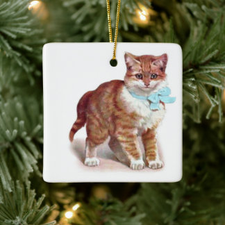 Oranje Tabby Cat · Kunst door H. Maguire · Ornamen Keramisch Ornament