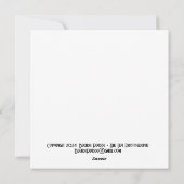 Oranje Tabby FLAT 5.25-inch kerst Kaart (Achterkant)