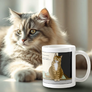 Oranje Tabby Huiseigenaar Grappige Kat Koffiemok