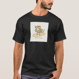 Oranje Tabby Kat Klaar Voor Zomer Zwembad Strand T-shirt