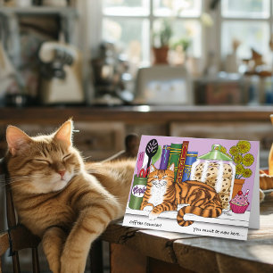 Oranje Tabby Keuken Counter Top Kaart