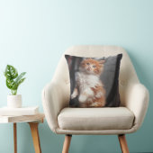 Oranje Tabby Kitten Kussen (Stoel)