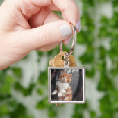 Oranje Tabby Kitten Sleutelhanger (Hand)