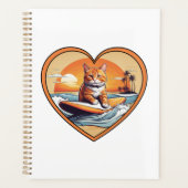 Oranje Tabby Surfkat Planner (Voorkant)