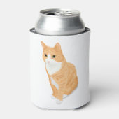 Oranje tablet blikjeskoeler (Blikje Voorkant)