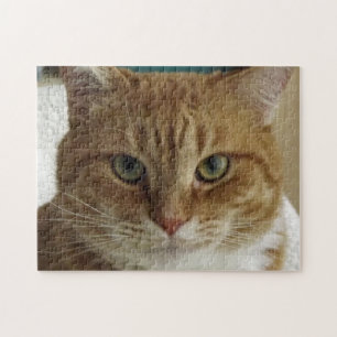 Oranje tablet Cat Jigzaag Puzzle Legpuzzel
