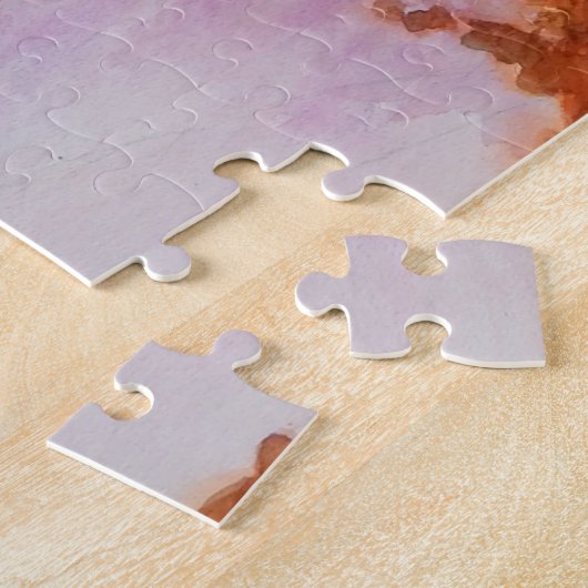 Oranje tablet met indrukwekkende whiskers legpuzzel (Zijkant)