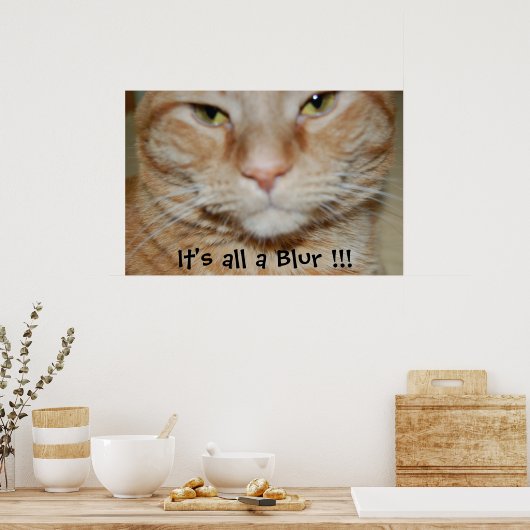 Oranje tablet poster (Keuken)