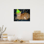 Oranje tablet van Birthday Party Poster (Keuken)