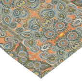 oranje tafelblad korte tafelloper (Hoek)