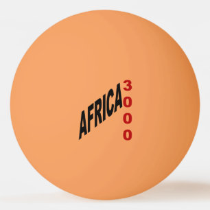 Oranje tafeltennistafel 3sterren AFRICA 3000 Pingpongballen